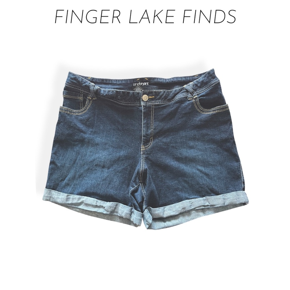 Lane Bryant Dark Blue Jeans Shorts, 20
